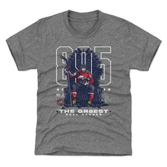 NHL Alexander Ovechkin Washington Capitals 500 Level Youth NHL All-Time Leading Goal Scorer Throne T-Shirt