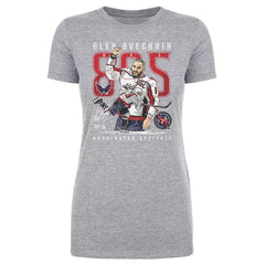 NHL Alexander Ovechkin Washington Capitals 500 Level Women's NHL All-Time Leading Goal Scorer The Shot T-Shirt