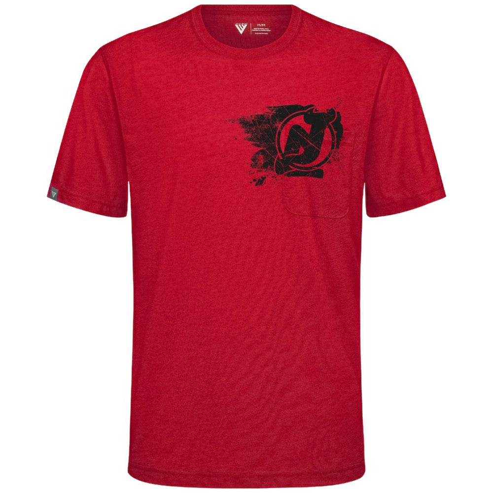 NHL New Jersey Devils Levelwear Focal Blasted T-Shirt