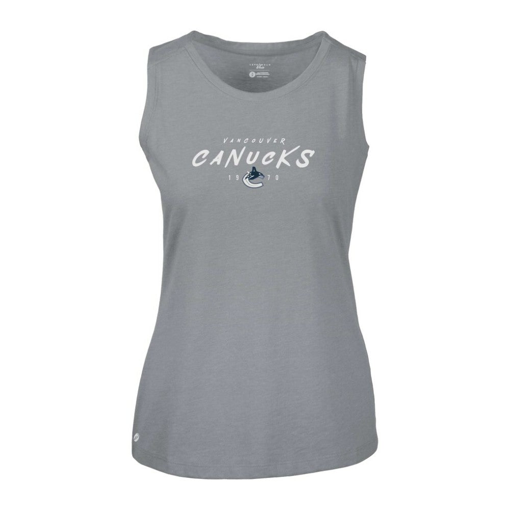 NHL Vancouver Canucks Levelwear Women's Macy Scratched Tank Top