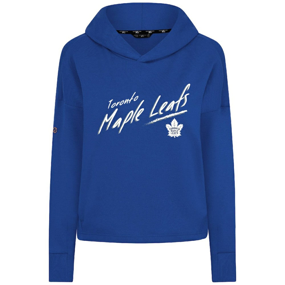 NHL Toronto Maple Leafs Levelwear Women's Sweet Sizzle Tri-Blend Cropped Pullover Hoodie