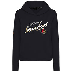NHL Ottawa Senators Levelwear Women's Sweet Sizzle Tri-Blend Cropped Pullover Hoodie