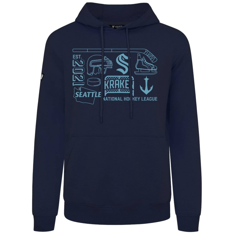 NHL Seattle Kraken Levelwear Podium Campaign Pullover Hoodie