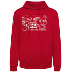 NHL Detroit Red Wings Levelwear Podium Campaign Pullover Hoodie
