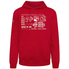 NHL New York Rangers Levelwear Podium Campaign Pullover Hoodie