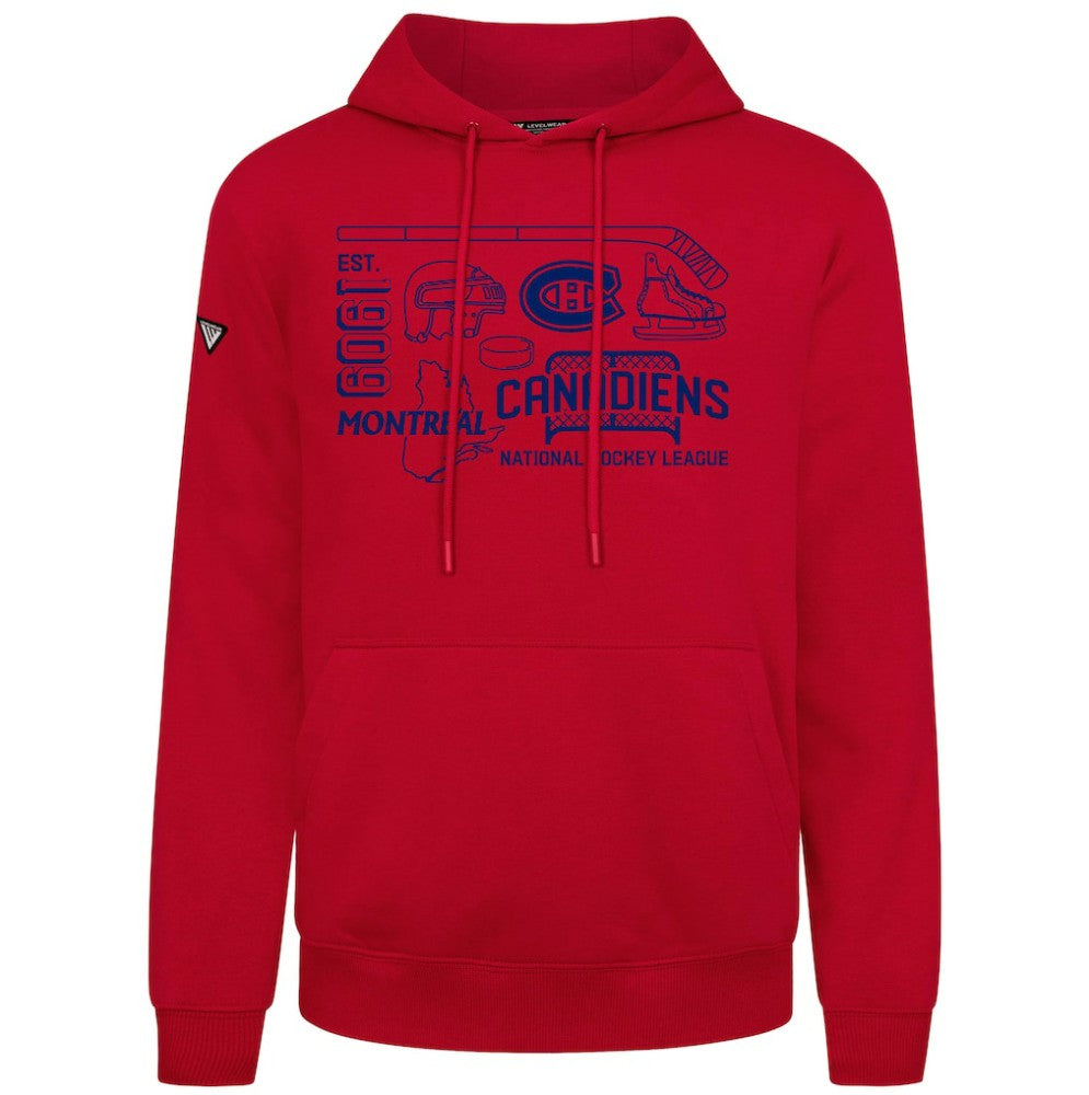 NHL Montreal Canadiens Levelwear Podium Campaign Pullover Hoodie