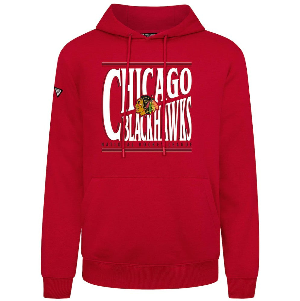 NHL Chicago Blackhawks Levelwear Podium Powerhouse Pullover Hoodie