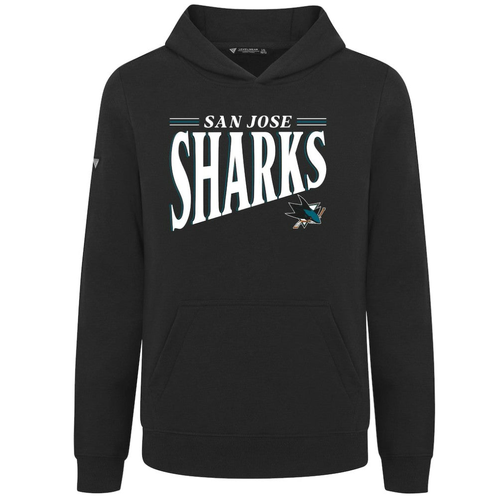 NHL San Jose Sharks Levelwear Youth Jr Podium Tally Pullover Hoodie