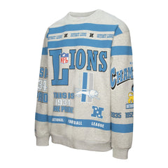 All Over Print Vintage Fleece Crewneck Sweatshirt - Detroit Lions Sweatshirts