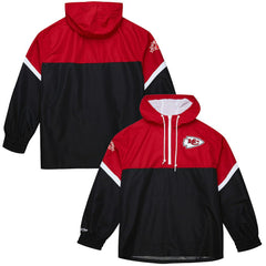 Tie Breaker Vintage Logo Lightweight Anorak Half-Zip Windbreaker - Kansas City Chiefs Windbreaker