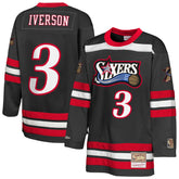 Mitchell & Ness Allen Iverson Philadelphia 76ers Youth Maxxed Out 2.0 Fashion Hockey Jersey