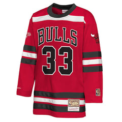 Mitchell & Ness Scottie Pippen Chicago Bulls Youth Maxxed Out 2.0 Fashion Hockey Jersey sale