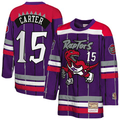 Mitchell & Ness Vince Carter Toronto Raptors Youth Maxxed Out 2.0 Fashion Hockey Jersey