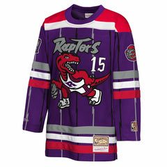 Mitchell & Ness Vince Carter Toronto Raptors Youth Maxxed Out 2.0 Fashion Hockey Jersey