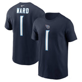 Cameron Ward Name & Number T-Shirt - Tennessee Titans T-shirts