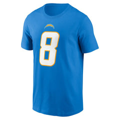 Omarion Hampton Name & Number T-Shirt - Los Angeles Chargers T-shirts
