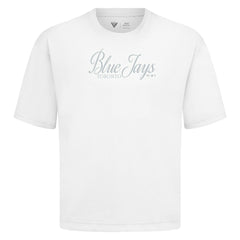 White Toronto Blue Jays Levelwear Ethereal Oversized Luxe Signature Knit T-Shirt