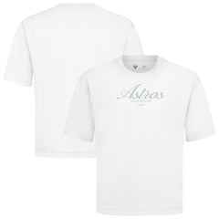White Houston Astros Levelwear Ethereal Oversized Luxe Signature Knit T-Shirt