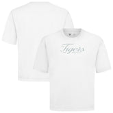 White Detroit Tigers Levelwear Ethereal Oversized Luxe Signature Knit T-Shirt