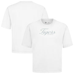 White Detroit Tigers Levelwear Ethereal Oversized Luxe Signature Knit T-Shirt