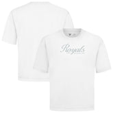 White Kansas City Royals Levelwear Ethereal Oversized Luxe Signature Knit T-Shirt