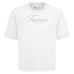 White Minnesota Twins Levelwear Ethereal Oversized Luxe Signature Knit T-Shirt