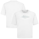 White Athletics Levelwear Ethereal Oversized Luxe Signature Knit T-Shirt