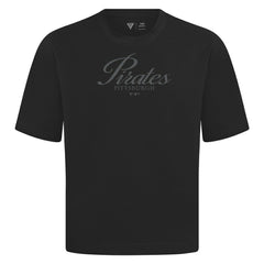 Black Pittsburgh Pirates Levelwear Ethereal Oversized Luxe Signature Knit T-Shirt