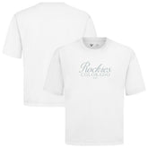 White Colorado Rockies Levelwear Ethereal Oversized Luxe Signature Knit T-Shirt