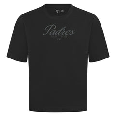 Black San Diego Padres Levelwear Ethereal Oversized Luxe Signature Knit T-Shirt