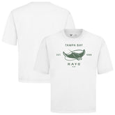 White Tampa Bay Rays Levelwear Crossway Oversized Luxe Signature Knit T-Shirt