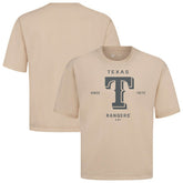 Khaki Texas Rangers Levelwear Crossway Oversized Luxe Signature Knit T-Shirt