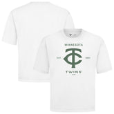 White Minnesota Twins Levelwear Crossway Oversized Luxe Signature Knit T-Shirt