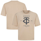 Khaki Minnesota Twins Levelwear Crossway Oversized Luxe Signature Knit T-Shirt