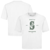 White Seattle Mariners Levelwear Crossway Oversized Luxe Signature Knit T-Shirt