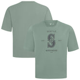 Green Seattle Mariners Levelwear Crossway Oversized Luxe Signature Knit T-Shirt