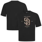 Black San Diego Padres Levelwear Crossway Oversized Luxe Signature Knit T-Shirt