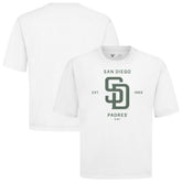 White San Diego Padres Levelwear Crossway Oversized Luxe Signature Knit T-Shirt