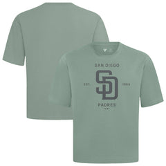 Green San Diego Padres Levelwear Crossway Oversized Luxe Signature Knit T-Shirt