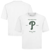 White Philadelphia Phillies Levelwear Crossway Oversized Luxe Signature Knit T-Shirt