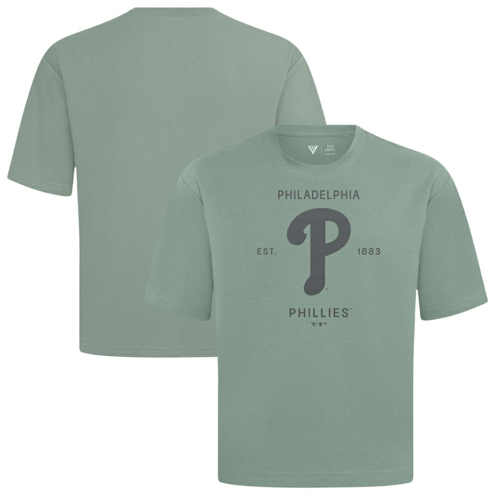 Green Philadelphia Phillies Levelwear Crossway Oversized Luxe Signature Knit T-Shirt