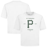 White Pittsburgh Pirates Levelwear Crossway Oversized Luxe Signature Knit T-Shirt