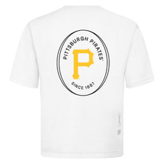 White Pittsburgh Pirates Levelwear Signet Oversized Luxe Signature Knit T-Shirt