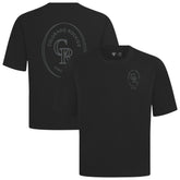 Black Colorado Rockies Levelwear Signet Oversized Luxe Signature Knit T-Shirt