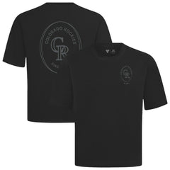 Black Colorado Rockies Levelwear Signet Oversized Luxe Signature Knit T-Shirt