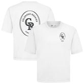 White Colorado Rockies Levelwear Signet Oversized Luxe Signature Knit T-Shirt