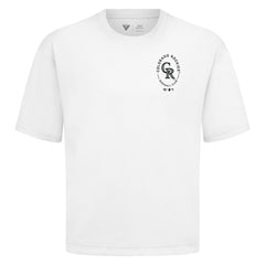White Colorado Rockies Levelwear Signet Oversized Luxe Signature Knit T-Shirt