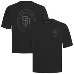 Black San Diego Padres Levelwear Signet Oversized Luxe Signature Knit T-Shirt