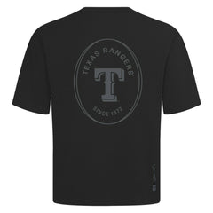 Black Texas Rangers Levelwear Signet Oversized Luxe Signature Knit T-Shirt