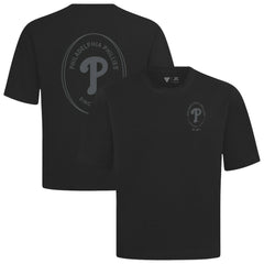 Black Philadelphia Phillies Levelwear Signet Oversized Luxe Signature Knit T-Shirt